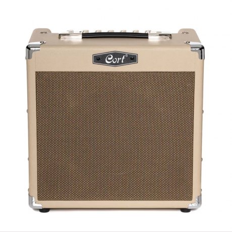 Cort CM15R WTS гитарный комбоусилитель, 15 Вт, динамик 8, ревербератор
