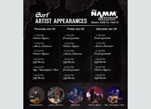 Фото Музыканты Cort на NAMM 2019