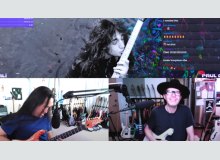 Фото PAUL GILBERT джемует с гитаристом DRAGONFORCE