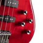 Cort Action Bass Plus TR бас-гитара 4 струны, 24 лада, цвет Transparent Red