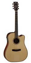 Превью Cort AS-M4 NAT электроакустическая гитара с жестким кейсом